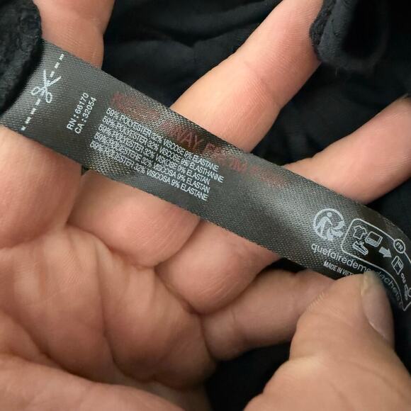 NWT Anthropologie Black Ribbed Knit Maxi Dress Size XS - Picture 5 of 5